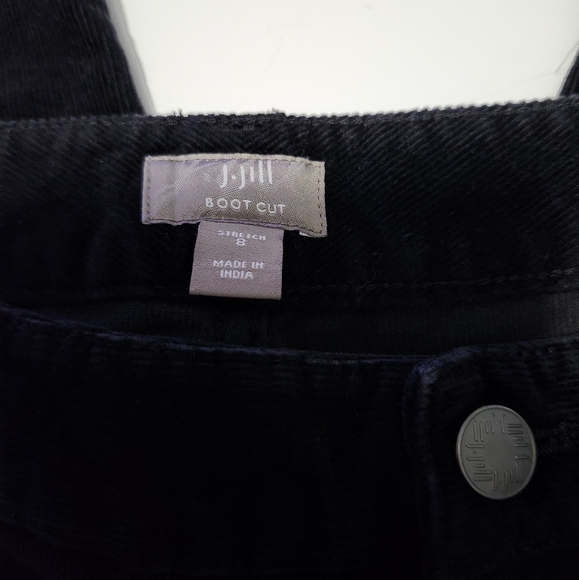 J Jill  Boot Cut  Women's Size 8 Mid-rise  Corduroy  Jeans  Black - Picture 2 of 15